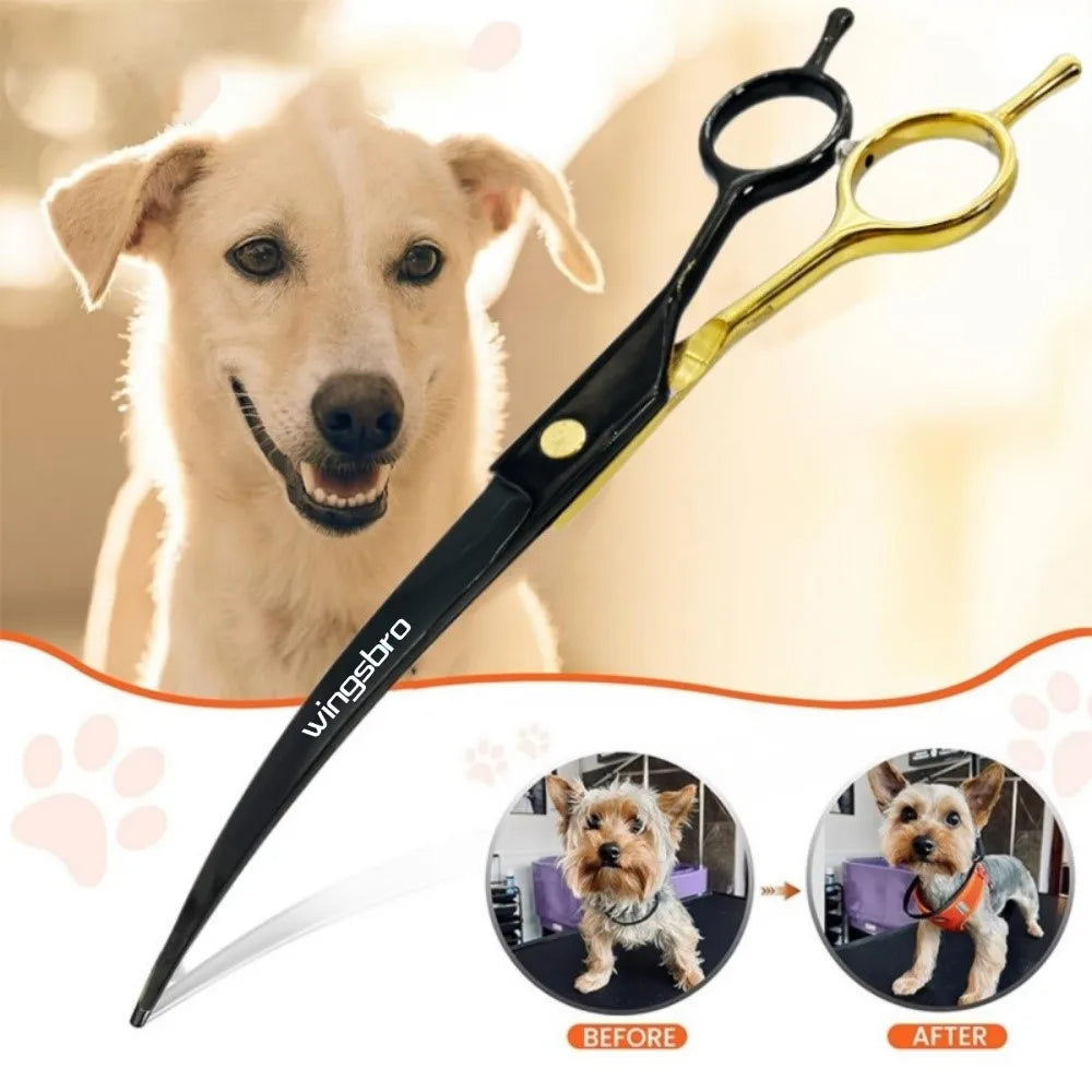 7-Inch Curved Pet Grooming Scissors - Left & Right Hand – photo 5