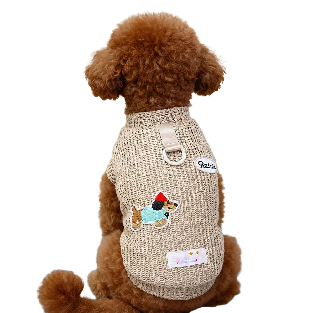 Cotton Dog Sweater for Small Breeds - Winter Puppy Jumper – photo 8