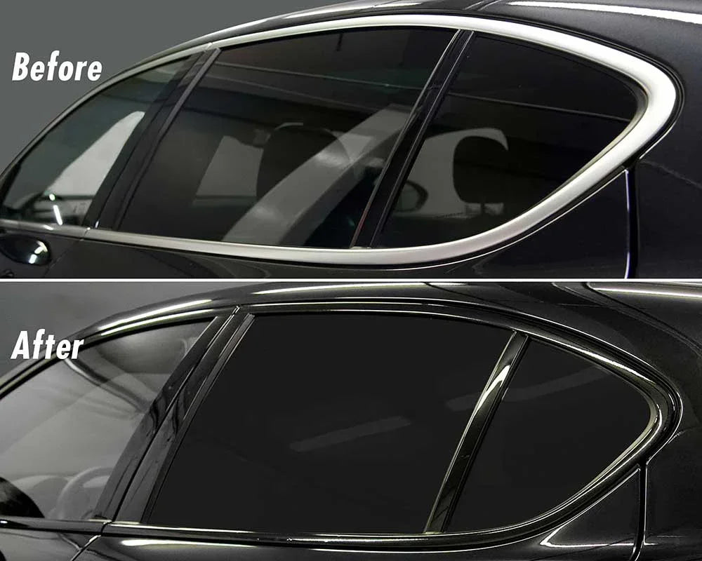 3/5/7/10CM Glossy Black Vinyl Tape Window Trim Film Stripe For Car Interior Hood Roof Decal