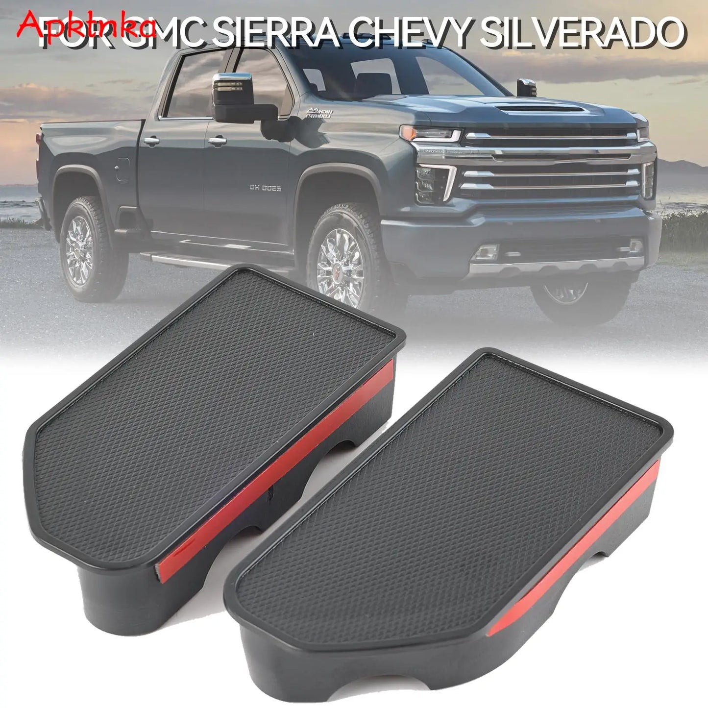 Truck Bed Rail Stake Pocket Hole Covers — Chevrolet Silverado & GMC Sierra 1500/2500HD/3500HD (2019–2023)
