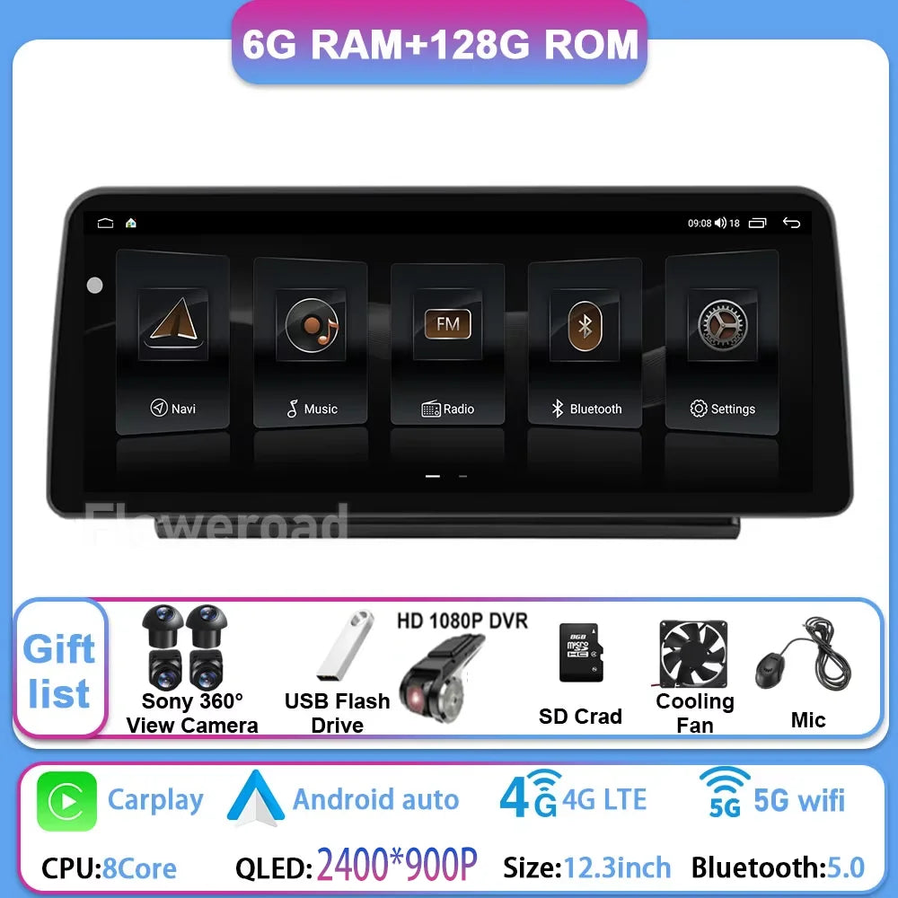 12.3" Car Stereo with Apple CarPlay & Android Auto, Compatible with Changan Hunter F70 (2019-2022)