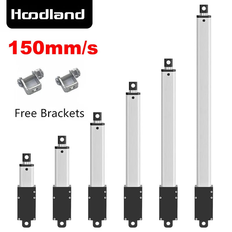 DC6V 12V 24V Small Linear Actuator 150MM/S 200MM Force 33Lbs Electric Motor For Cabinets Window Opener Robitcs With Free Bracket