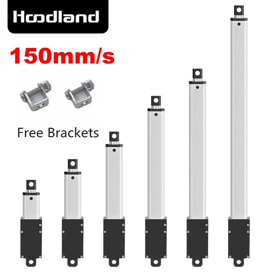 DC6V 12V 24V Small Linear Actuator 150MM/S 200MM Force 33Lbs Electric Motor For Cabinets Window Opener Robitcs With Free Bracket