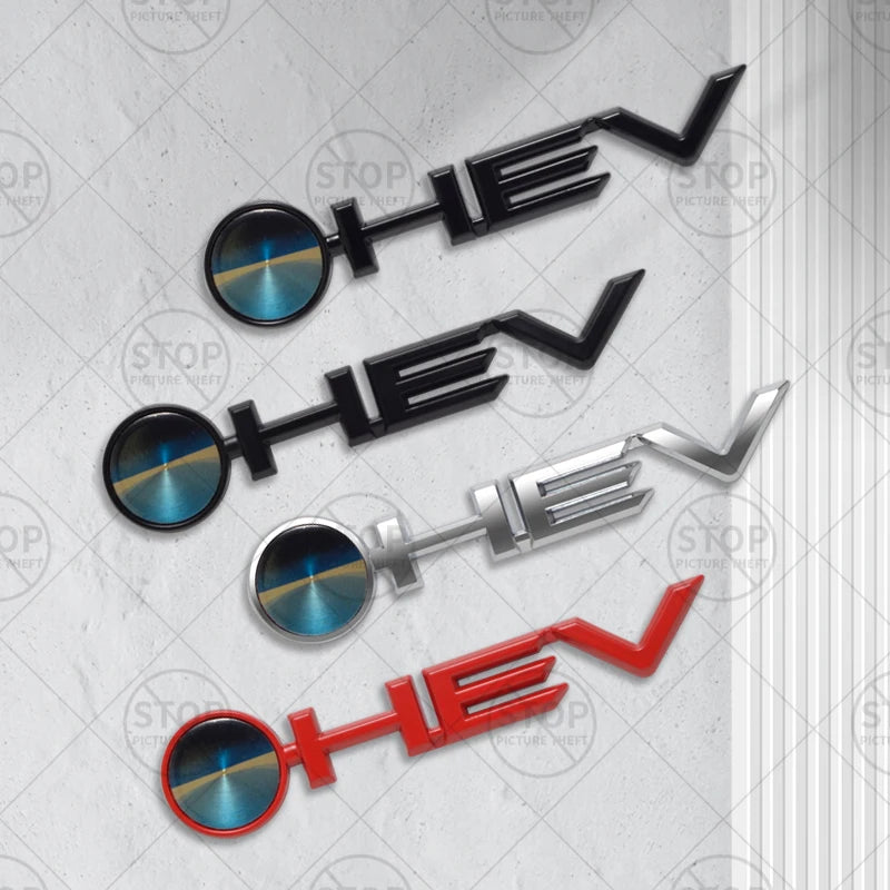 Car Sticker HEV Hybrid Logo 3D Decal Body Decoration Badge Rear Trunk Emblem For Avalon Camry Corolla Granvia Prado Sienna Hilux