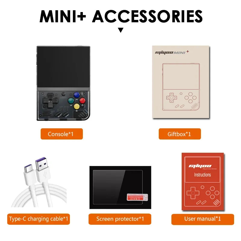 MIYOO Mini Plus Mini+ Portable Retro Handheld Game Console 3.5-inch IPS Screen childhood Classic Nostalgic Gaming Emulator