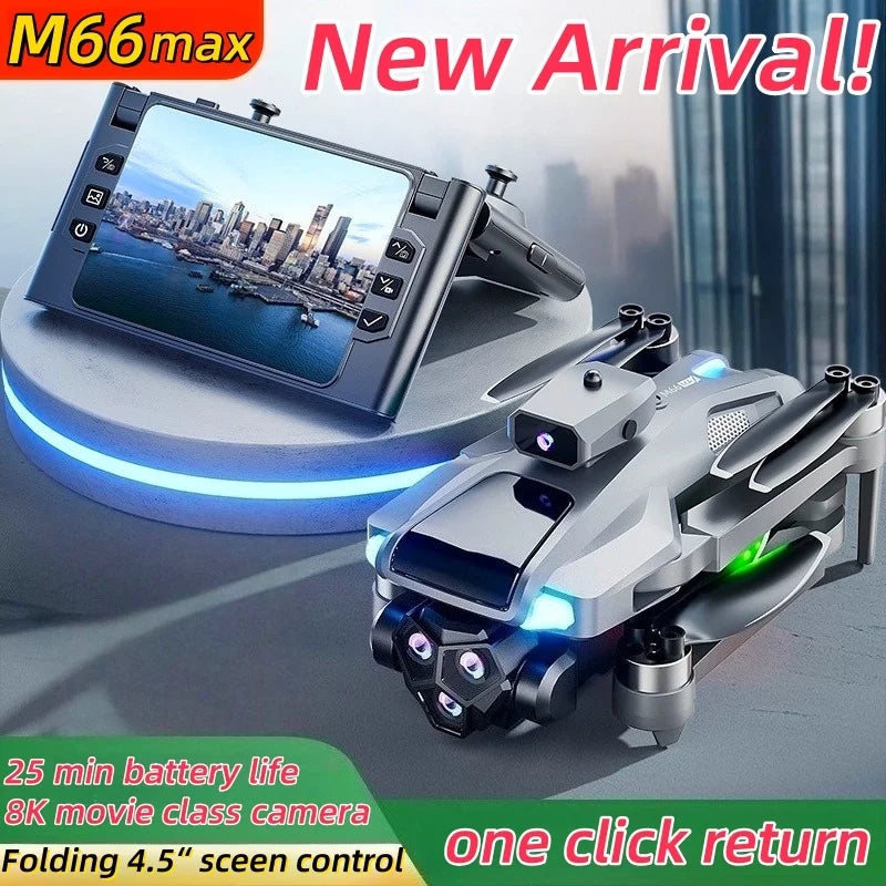 M66 Foldable Drone with 8K Camera and 25 Min Flight Time