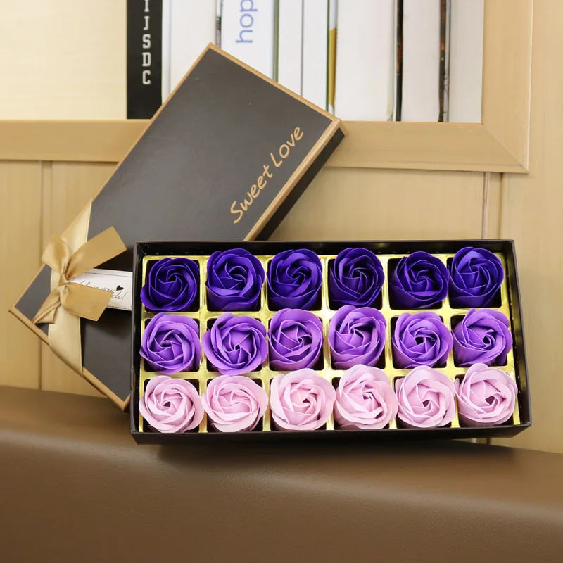 18pcs Elegant Rose Soap Gift Set，Bridal Shower & Favors Suitable for Weddings, Birthdays, Valentines, Christmas