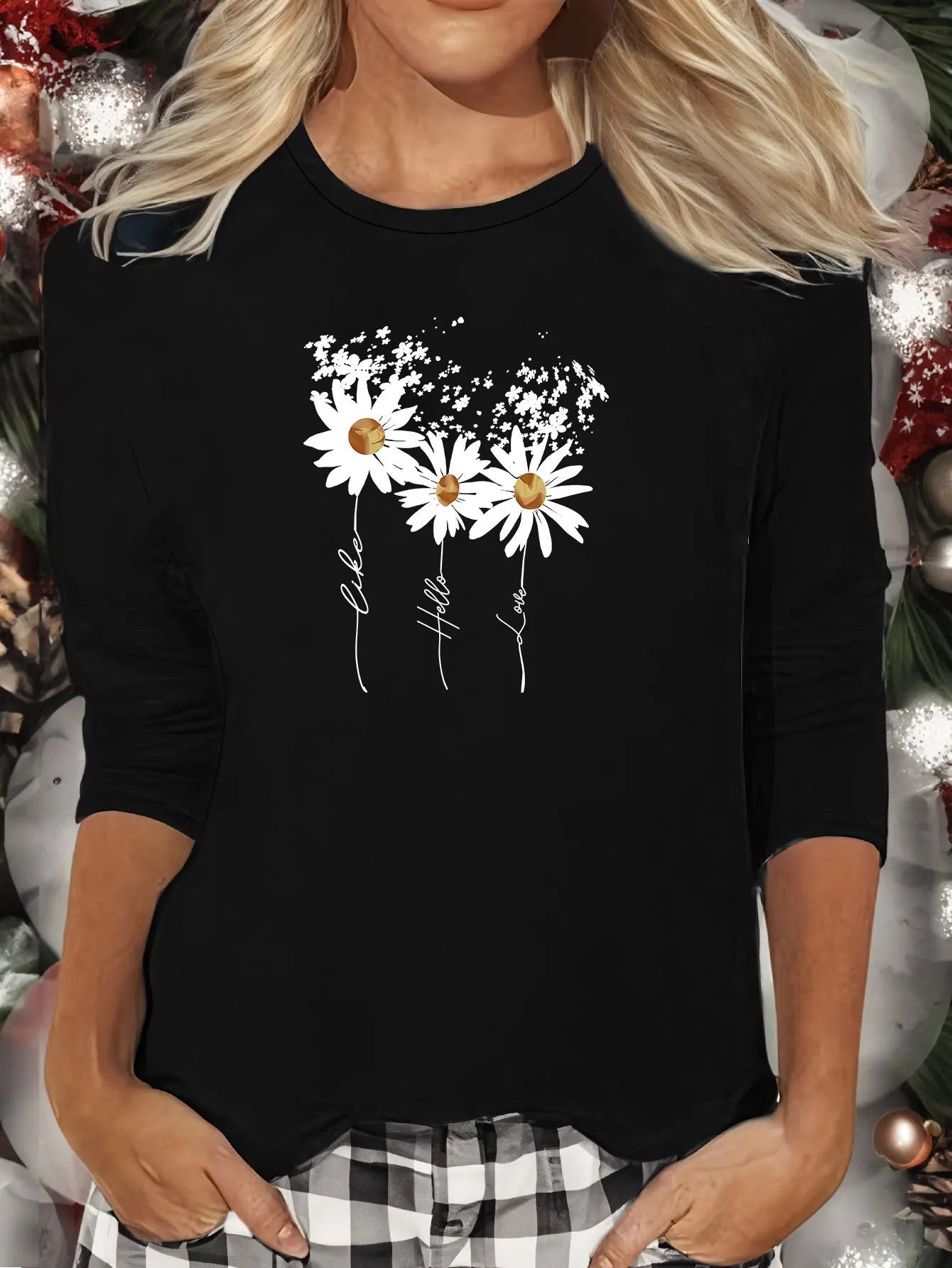 Women's 100% Cotton Slim Long Sleeve T-Shirt – White Basic Tee, Thin Casual Top