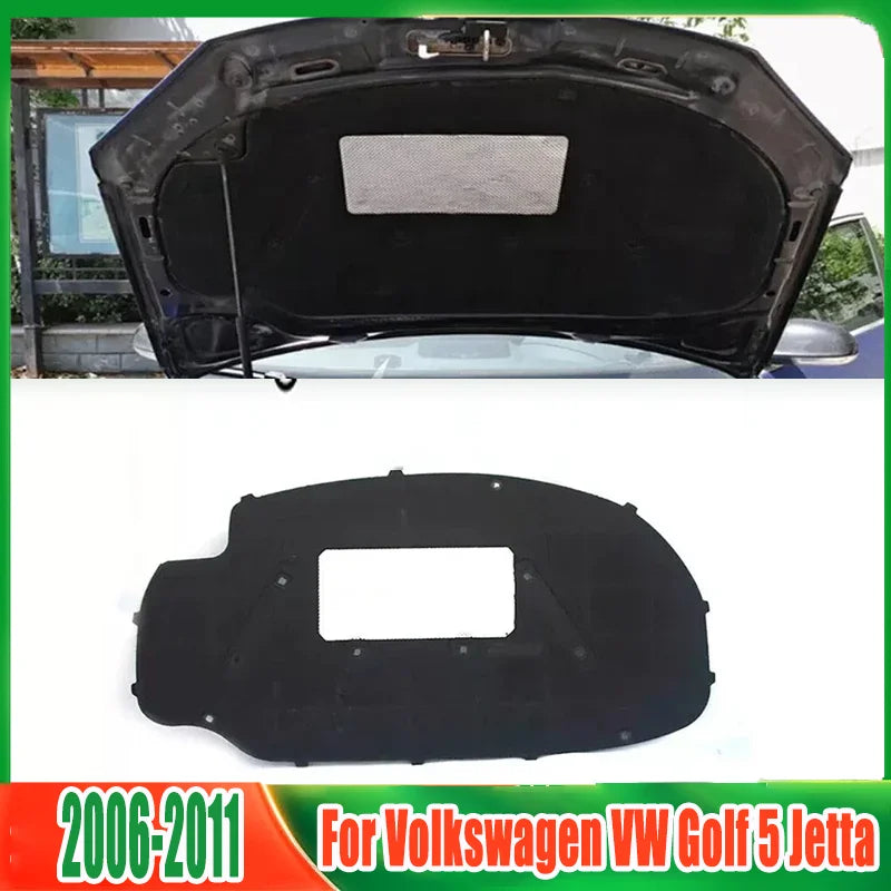 For Volkswagen VW Golf 5 Jetta 2006-2011 Front Engine Hood Insulation Cotton Sound Heat Shield Insulation Pad Mat Cover Foam