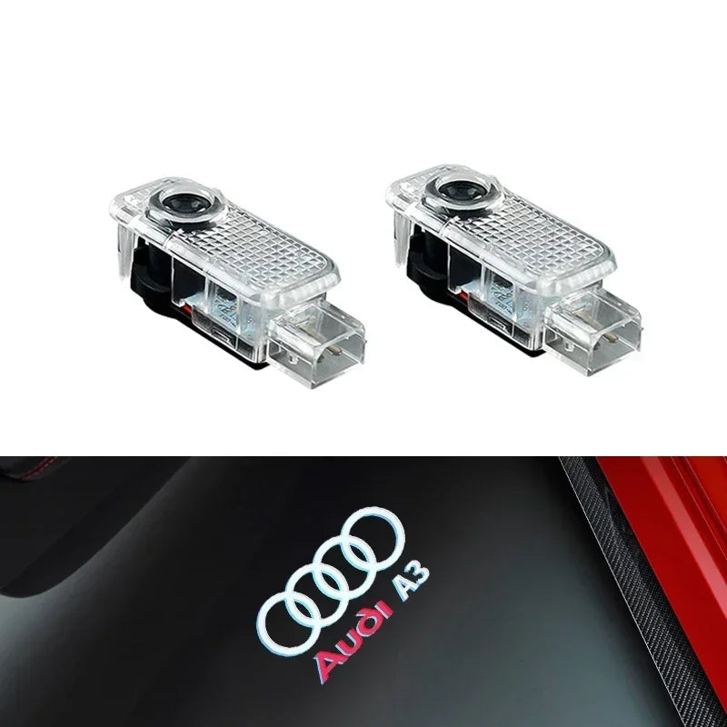 LED Door Projector Welcome Light for Audi A1/A3/A4/A5/A6/A7/Q2/Q3/Q5/Q7/Q8/S3-S8/TT/RS