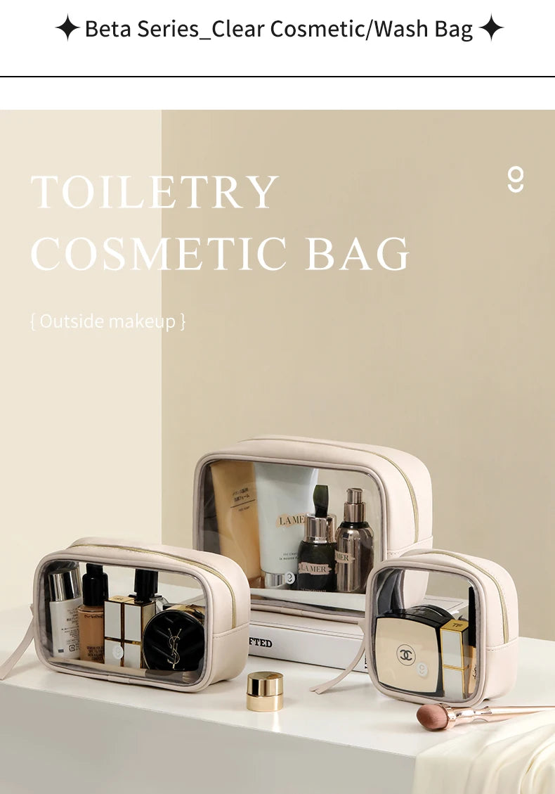 Tianzong Toiletry Bag Portable Travel Business Trip Cosmetics Bag Waterproof Transparent Cosmetic Bag