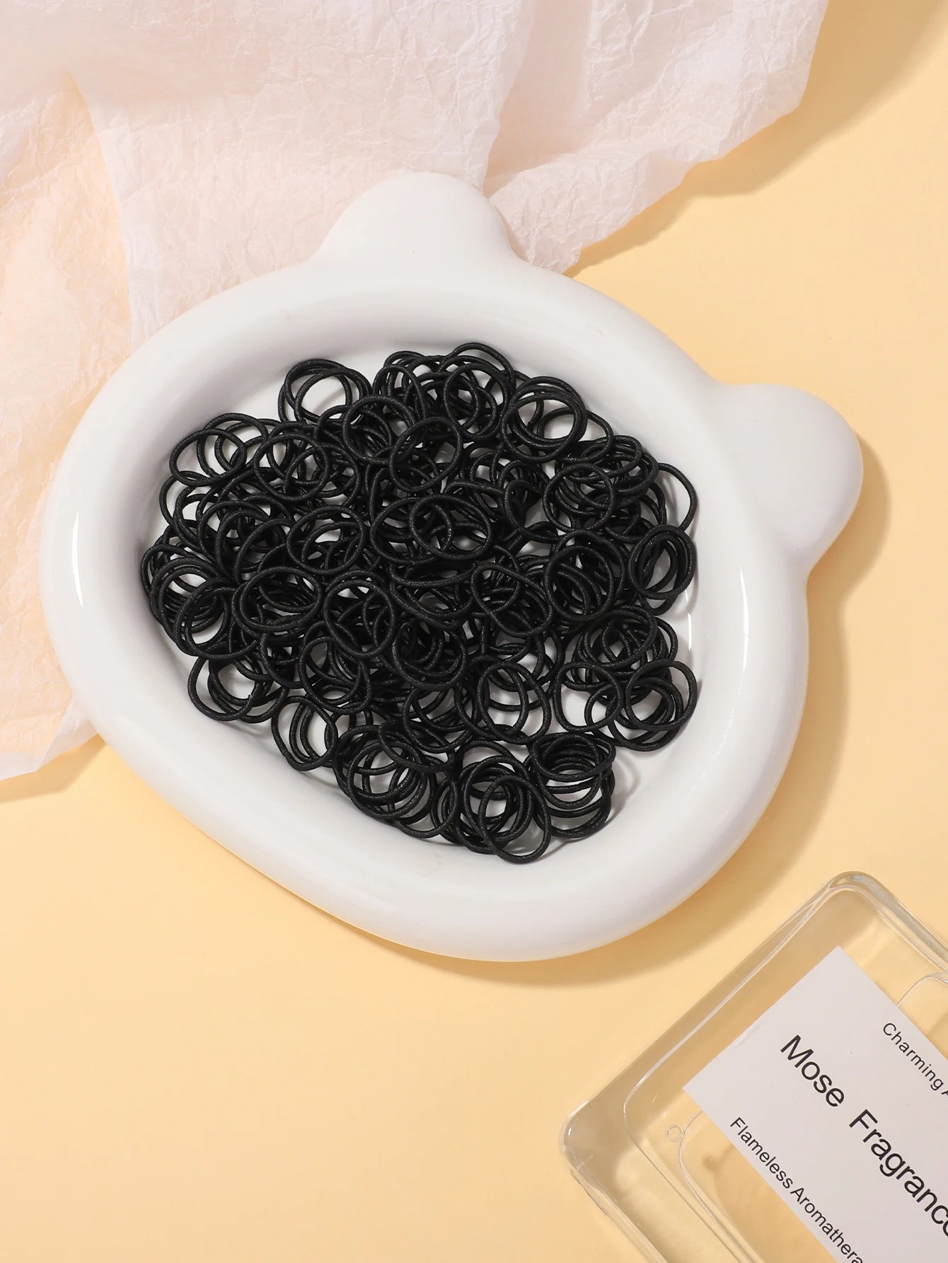 MMAlto 100 Pcs Colorful Mini Hair Ties – Soft Nylon Elastic Rubber Bands for Baby Girls & Kids