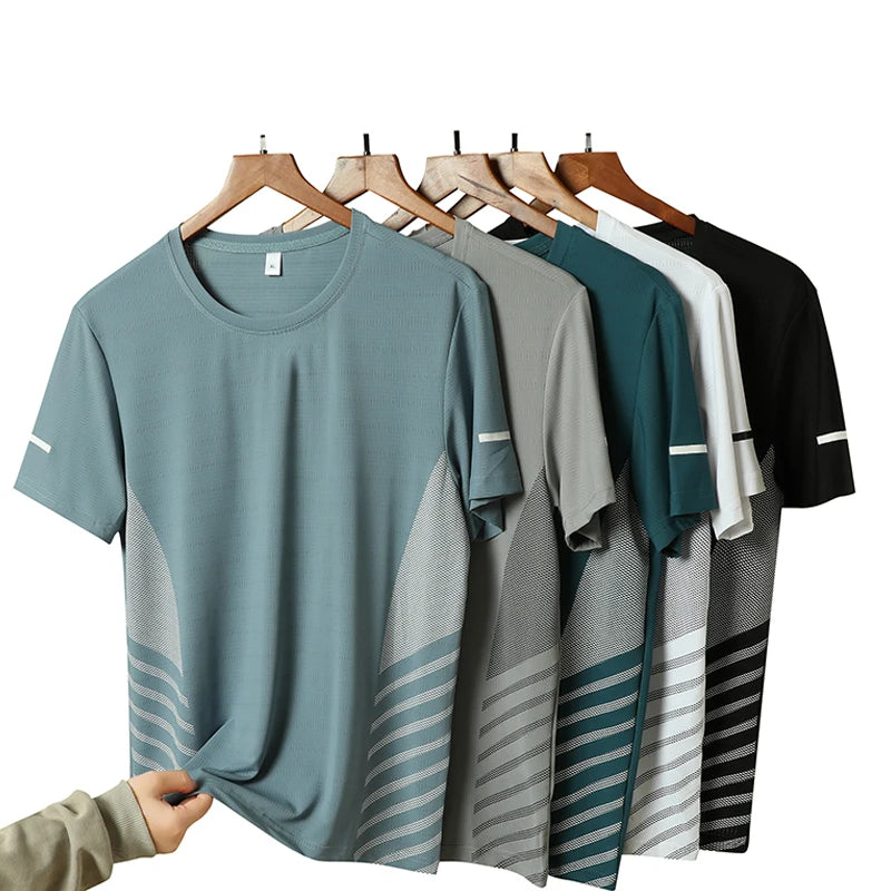 Men's quick-dry reflective running t-shirt — view 1 of 20