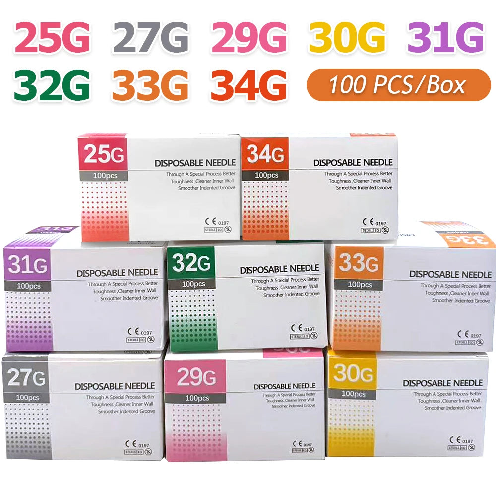 100pcs Sterile Disposable Beauty Needles Set