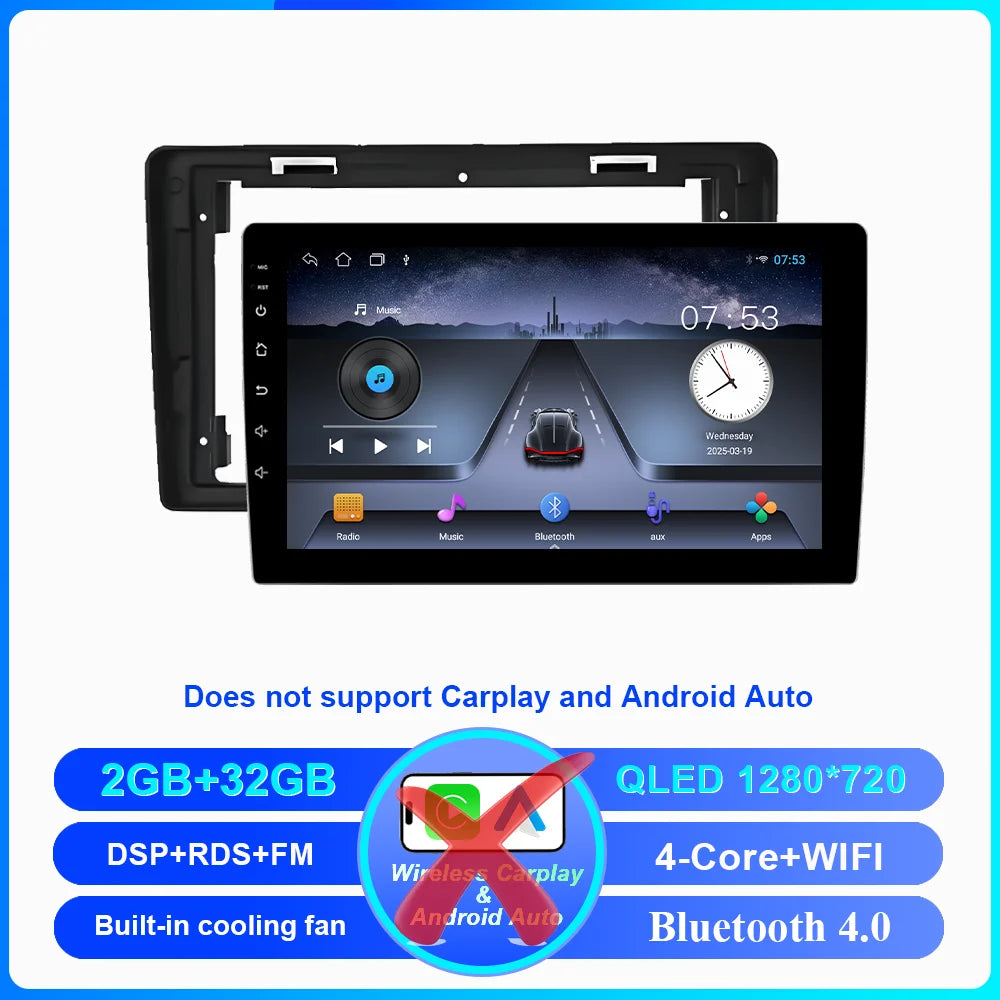 Car Android 15 Radio Stereo For Citroen Berlingo B9 Peugeot Partner 2008 - 2019 wireless CarPlay Android Auto No 2 din 2din DVD