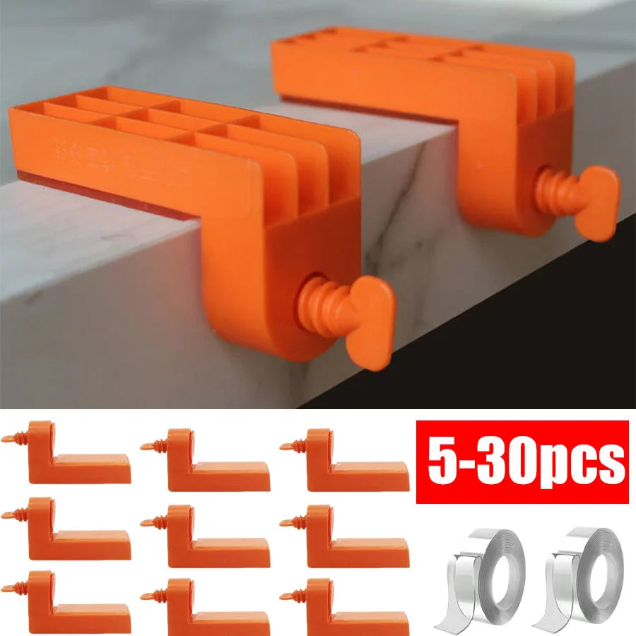 Tile Leveling System Clips & Spacers, 30 Pc Male Angle Set