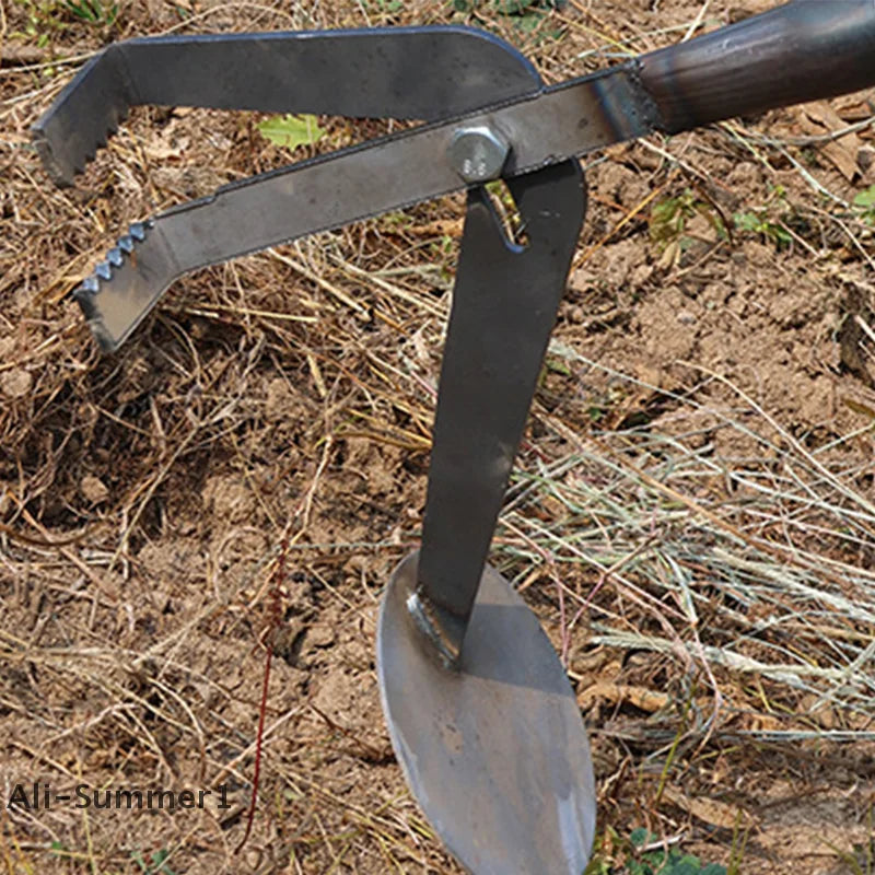 【E】Heavy-Duty Root Remover Garden Tool Designed For Efficient Manual Plant Root Removal Of Corn Stalks And Soybean Root