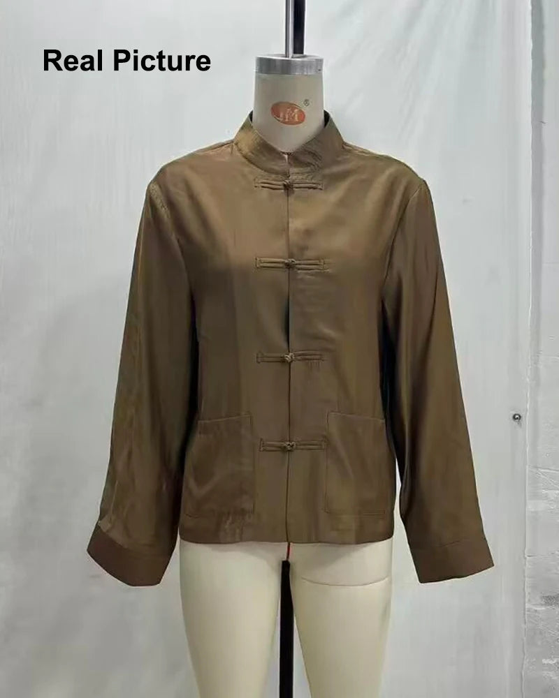 Sleeveless Rope-Knot Satin Shirt — Women's Chic Casual Top