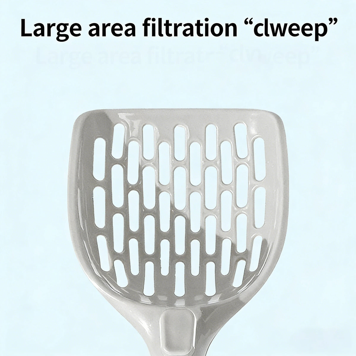 Wide Grid Cat Litter Scoop - Sloped Head, Hangable Handle – photo 5