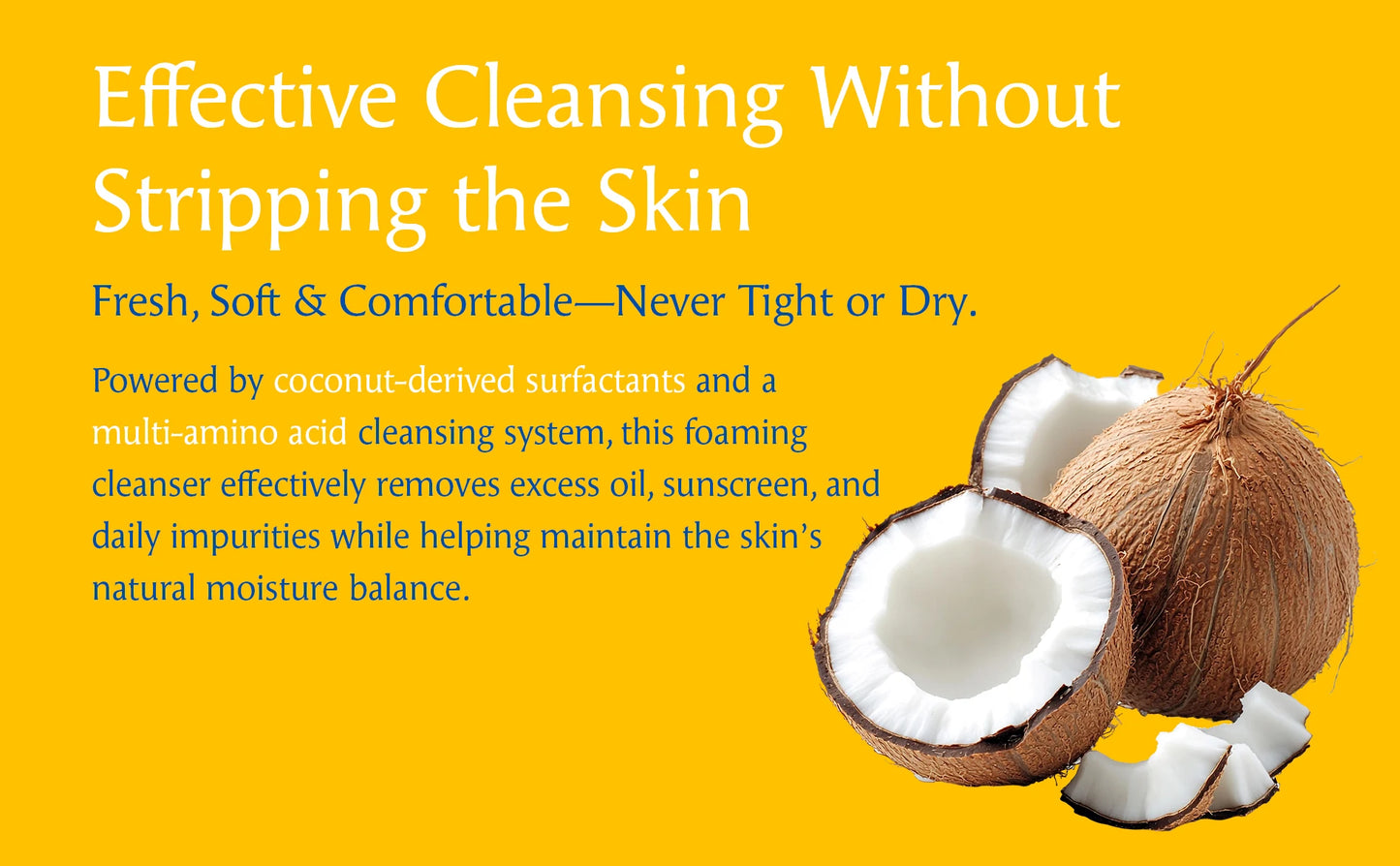 Turmeric Kojic Acid Amino Acids Foam Cleanser – Gentle Cleansing, Face & Body Brightening, for Dark Spots, Uneven Skin Tone