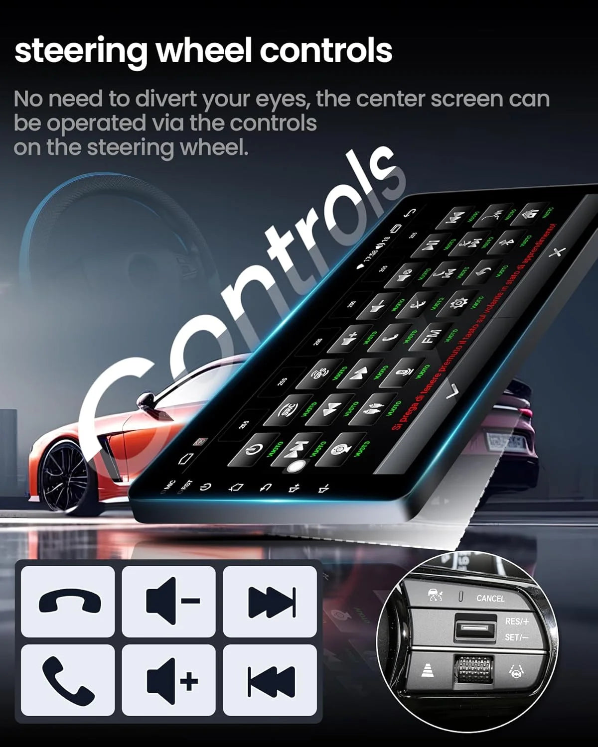 Android 16 Carplay Car Radio for Chevrolet Silverado Impala GMC Yukon Acadia Sierra Multimedia Video Player Navigation Stereo BT