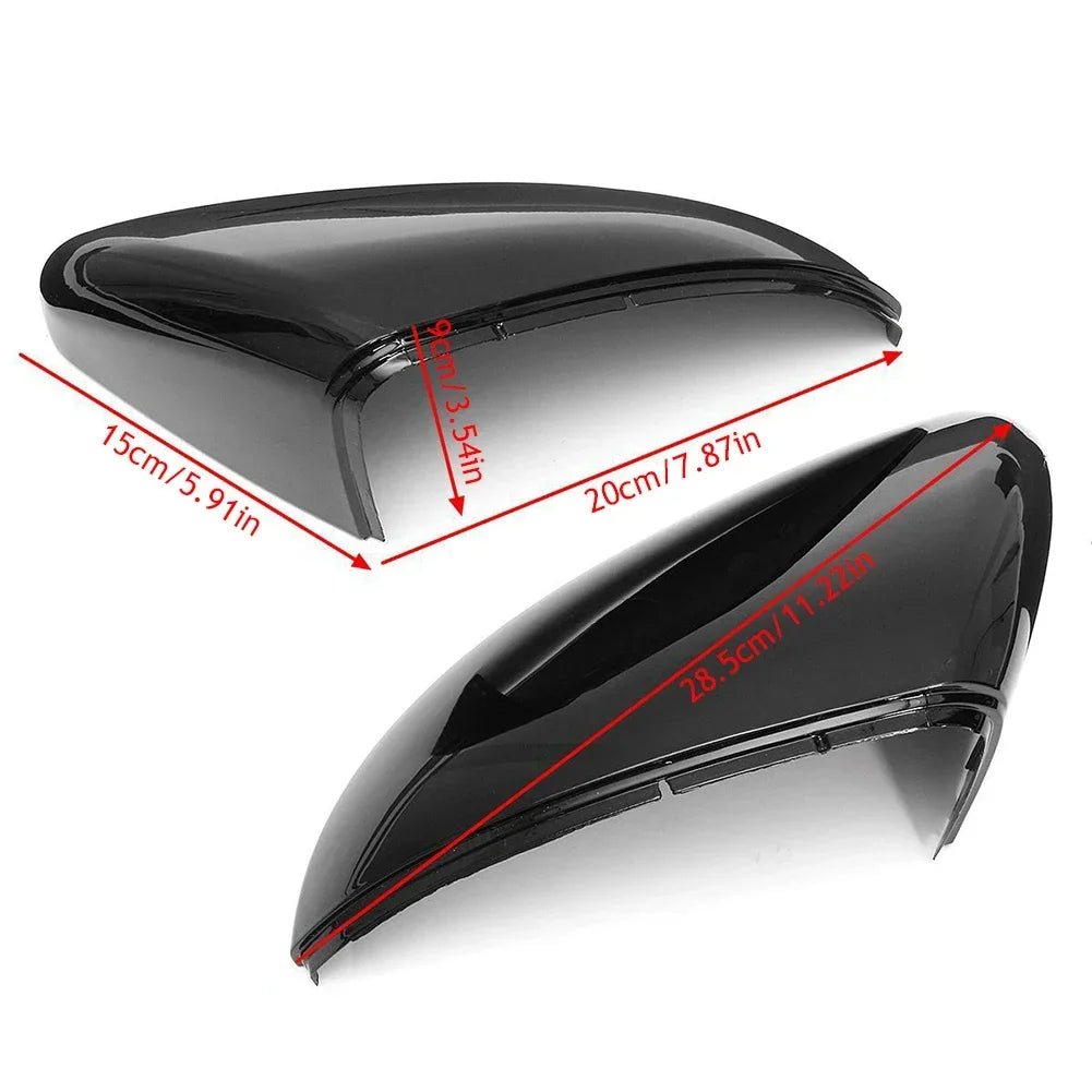 Glossy Black Auto Rearview Mirrors Cover Side Mirror Caps Car Accessories Fit For VW Golf 7 MK7 MK7.5 GTI R GTE GTD 2013-2020