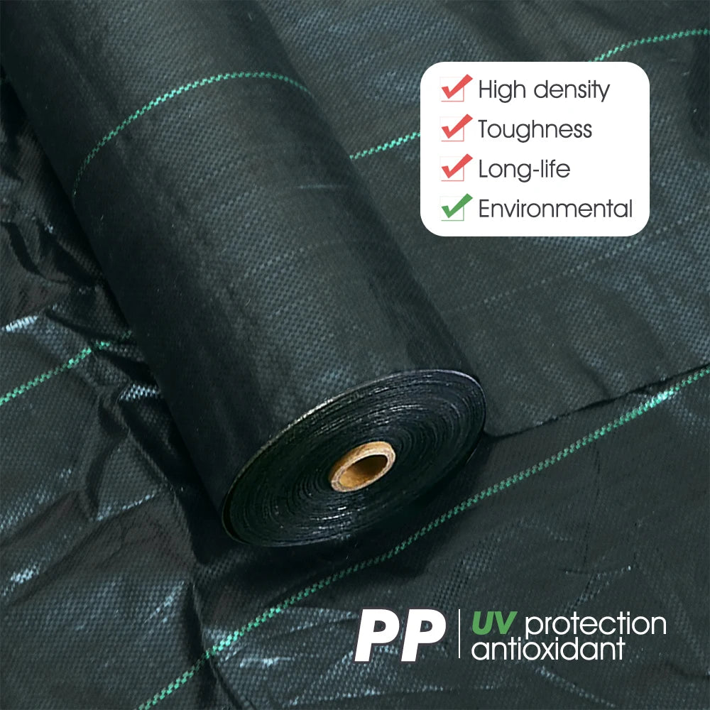 PP Woven Weed Control Fabric for Plant Anti Grass Agricultural Mulch Cloth Greenhouse Weeding Mat Water Permeable Ground Cover
