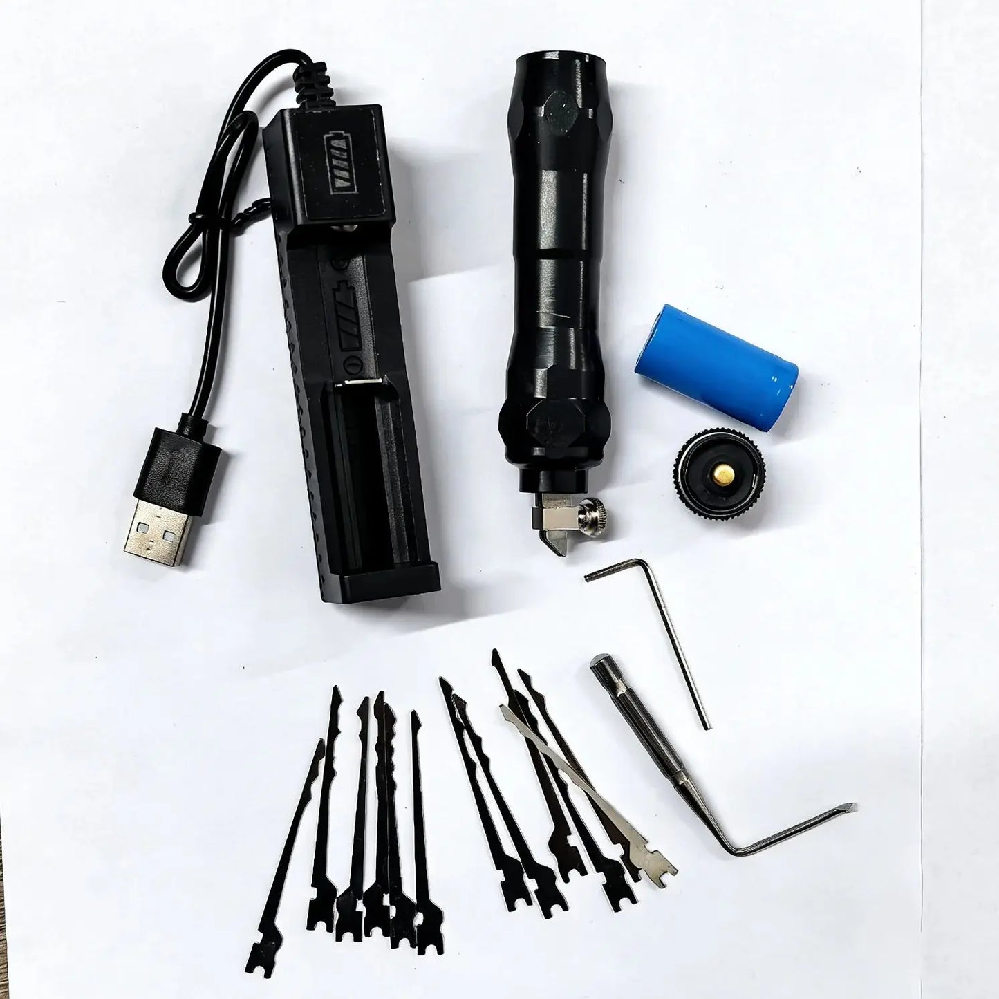 Functional locksmith repair tool set Extreme storm electric brush hook lock open locksmith tool