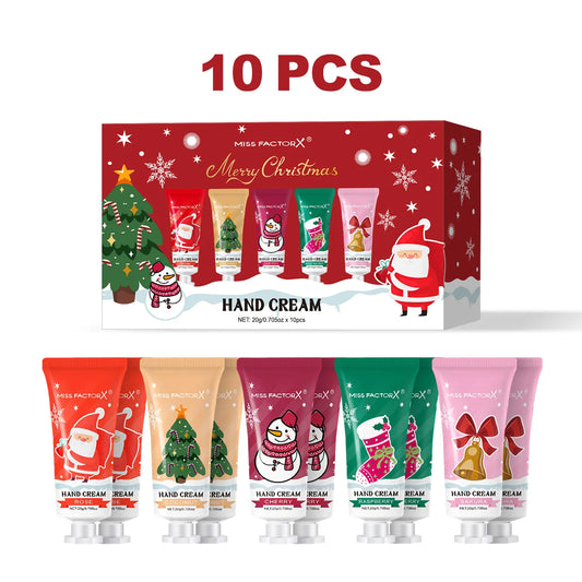 Christmas Hand Cream Gift Set - 10 Pieces in 5 Fragrances
