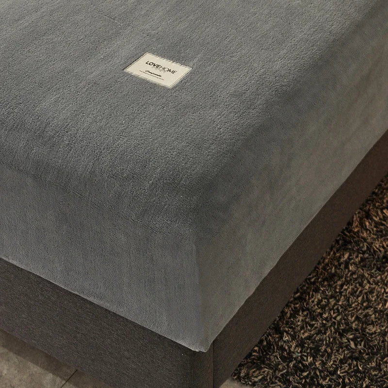 Flannel Fitted Sheet - Soft Warm Solid Color Bed Sheet, Single or Double - photo 9