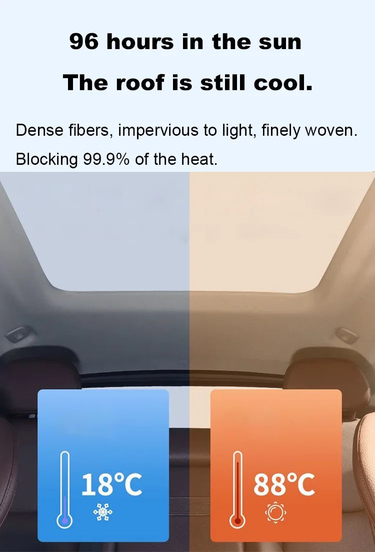 Sunroof Sunshade Insulation Visor for Ford F-150 Raptor 2021–2026 (2-Pack)