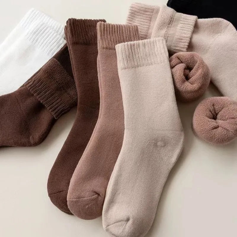 Women's Extra Thick Thermal Socks - Fleece Lined Winter Socks 2 Pairs