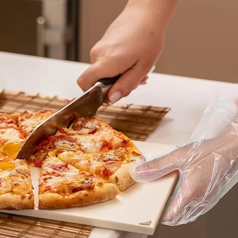 100-Pack Disposable Gloves - Holiday Cooking & Food Prep Safety for Raw Meat Handling disposable glooves
