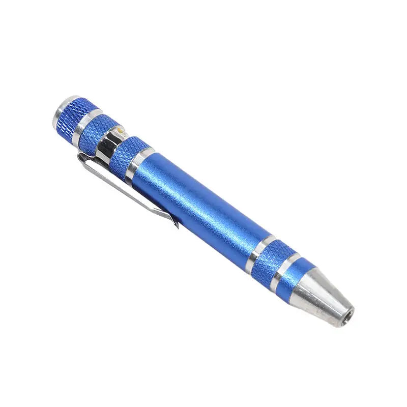 8-in-1 Aluminum Alloy Screwdriver Pen - Changeable Bits For Easy Repairs & Disassembly