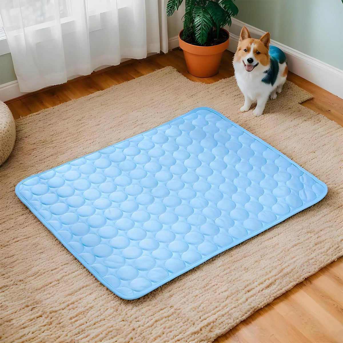 Ice-Silk Dog Cooling Mat - Sofa, Crate, Car & Beach Pad – photo 2