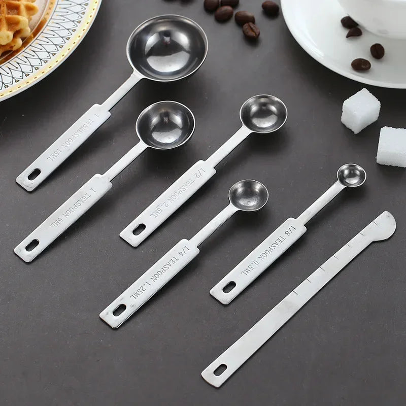 Stainless Steel Measuring Cups & Spoons Set - 8 to 11 Pieces - photo 3