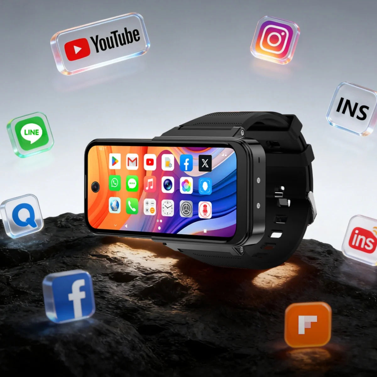 Newest 4G Full Netcom 3.97inch Amoled Larger Screen Smart Watch Mini Phone Globel Version Smartwatch With Dual Camera Sim Card