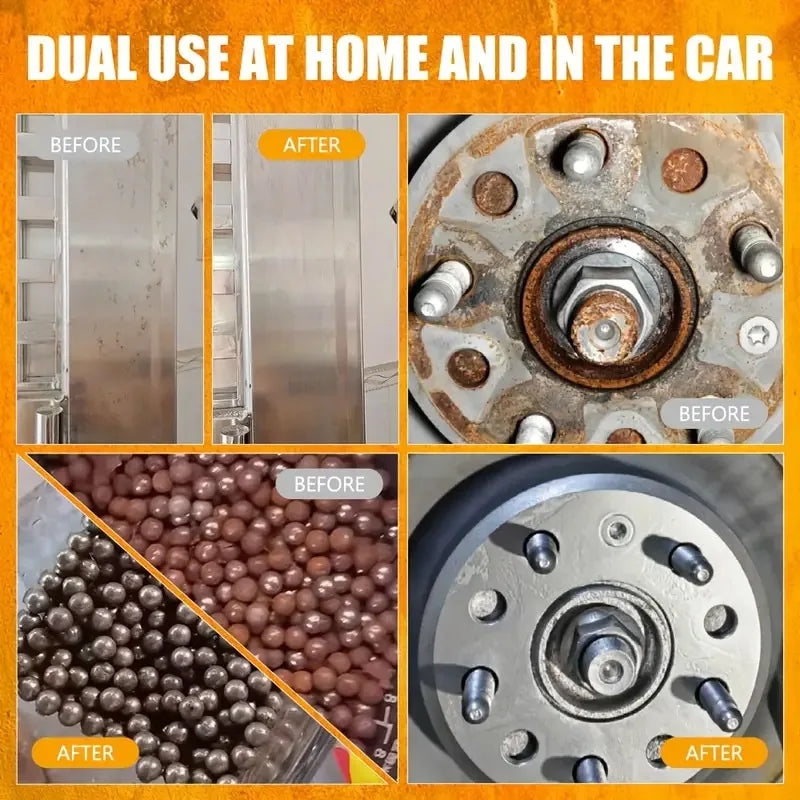 Multifunctional car rust remover used for removing rust providing surface protection on car brake pads iron metal surface 1/3PCS