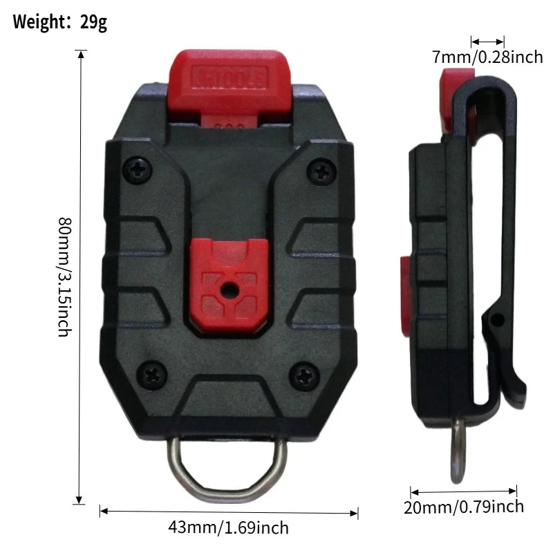 NEW Universal Tape Measure Quick-hanging Belt Clip for Tajima Milwaukee Digital Measuring Tape Laser Man Gift