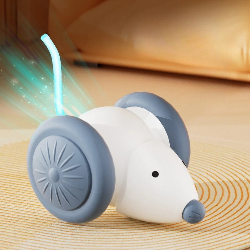 Cat Teasing Electric Toy Simulated Mouse Interaction Chasing Playing Kitten Toy Funny Chew-resistant Puzzle Cat Toy