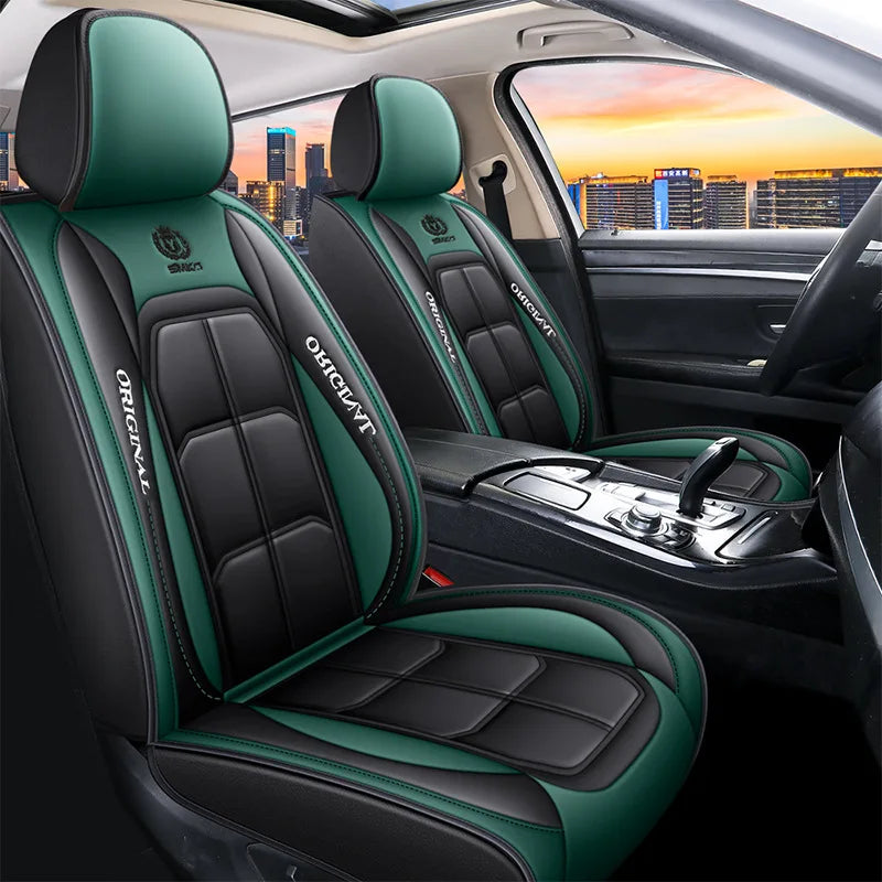 Universal Single Seat Cover For Car Front Driver Passenger Seat Leather Full Coverage Cushion Protector Auto Interior Decor