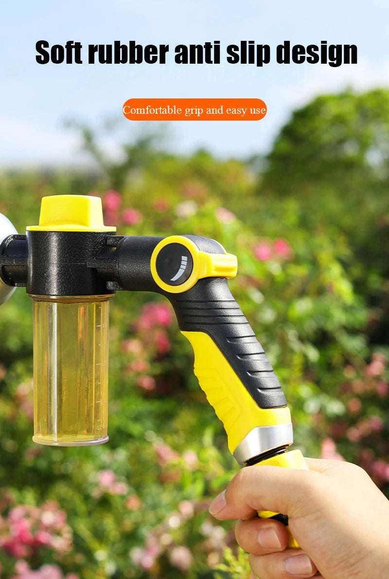 High Pressure Water Gun 10M Hose Sprayer Foam Sprinkler Garden Watering Equipment Washing Machine Car Washer Spray Nozzle
