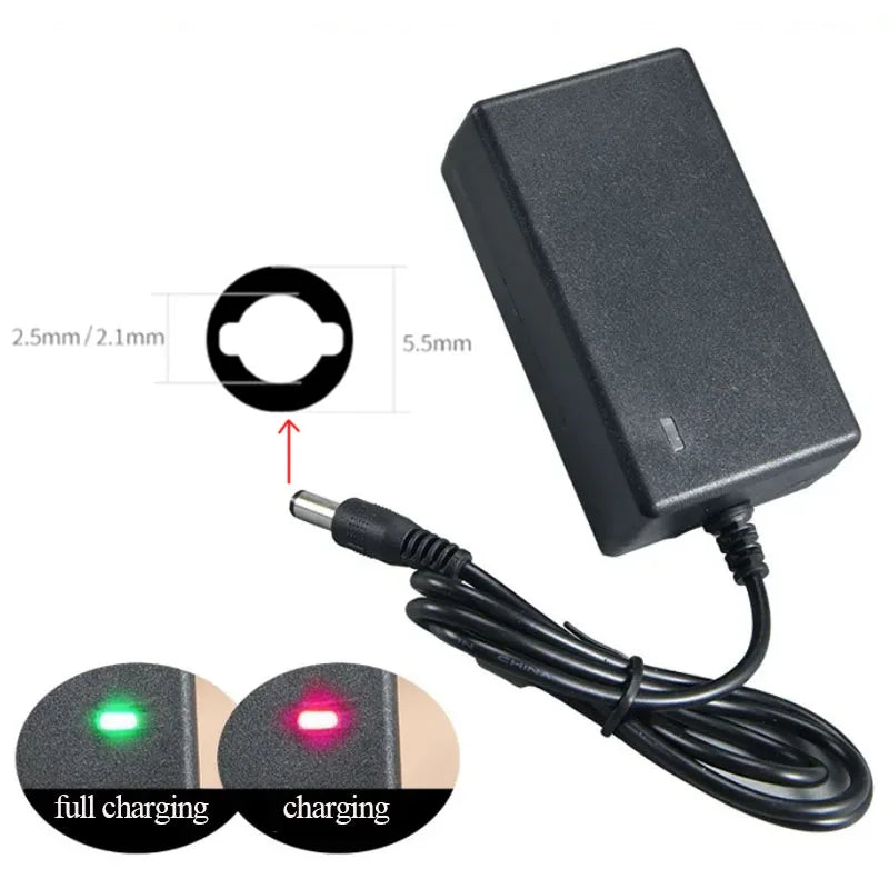 12.6V 2A Li-ion Battery Charger for 3S 18650 10.8V 11.1V 12V Electric Tools LED Power Supply EU US Plug Universal Power Adapter