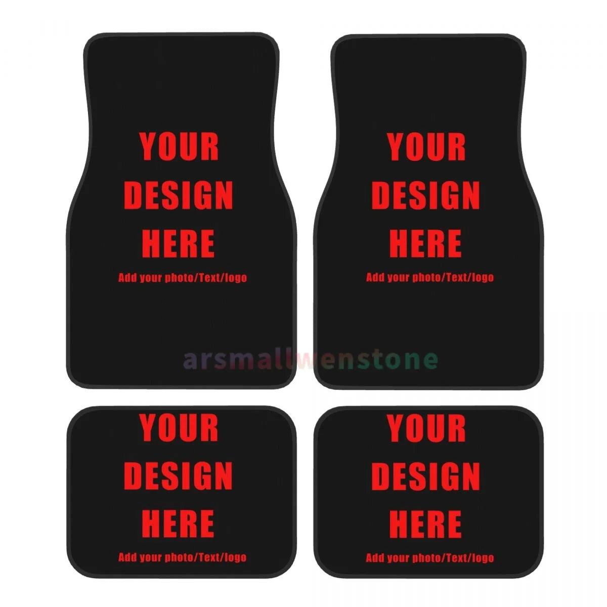 Your Own Design Printed Car Floormat Heavy Duty Front Rear Rubber Floor Mats Carpet Floor Protection Fits Most Vehicles