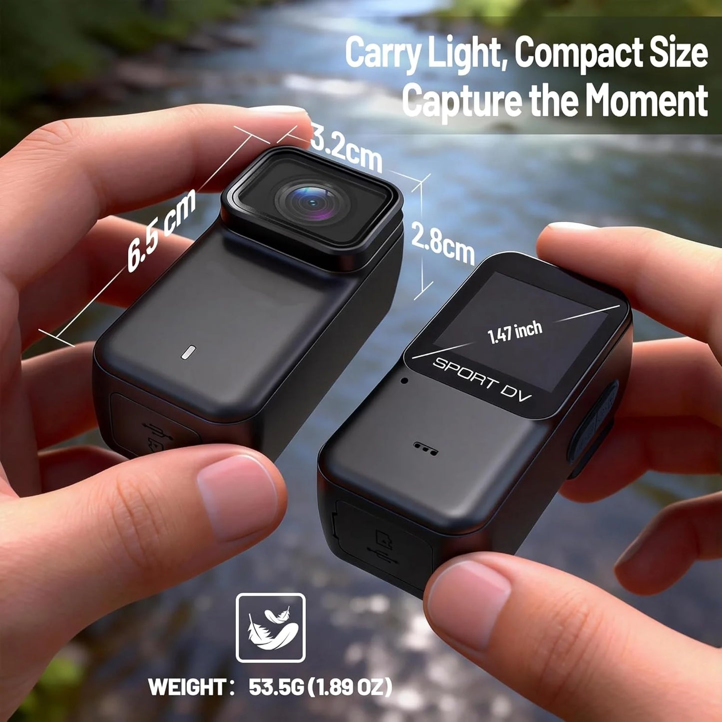 M21 4K Mini Body Camera — Magnetic Waterproof WiFi Thumb Cam