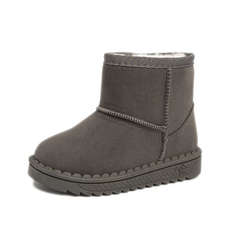 Kids Fur-Lined Platform Snow Boots - Slip-On Short Winter Boots - photo 8