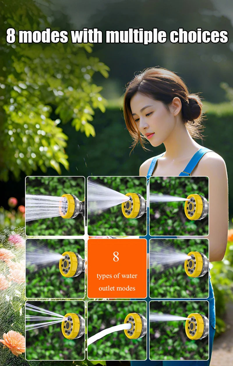 High Pressure Water Gun 10M Hose Sprayer Foam Sprinkler Garden Watering Equipment Washing Machine Car Washer Spray Nozzle