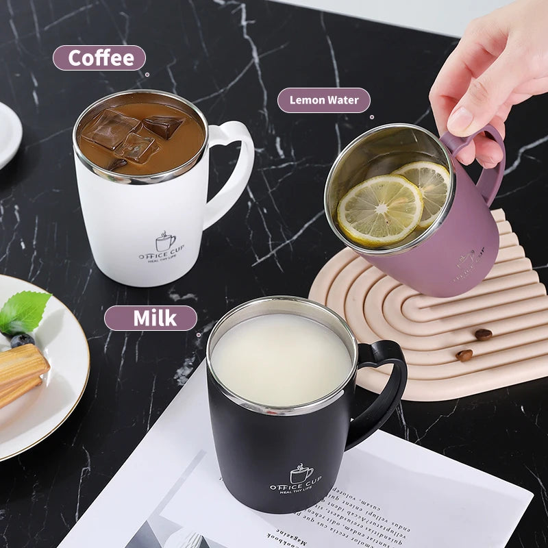 350ml Stainless Steel Thermos Mug with Handle - Insulated Coffee Cup - photo 5