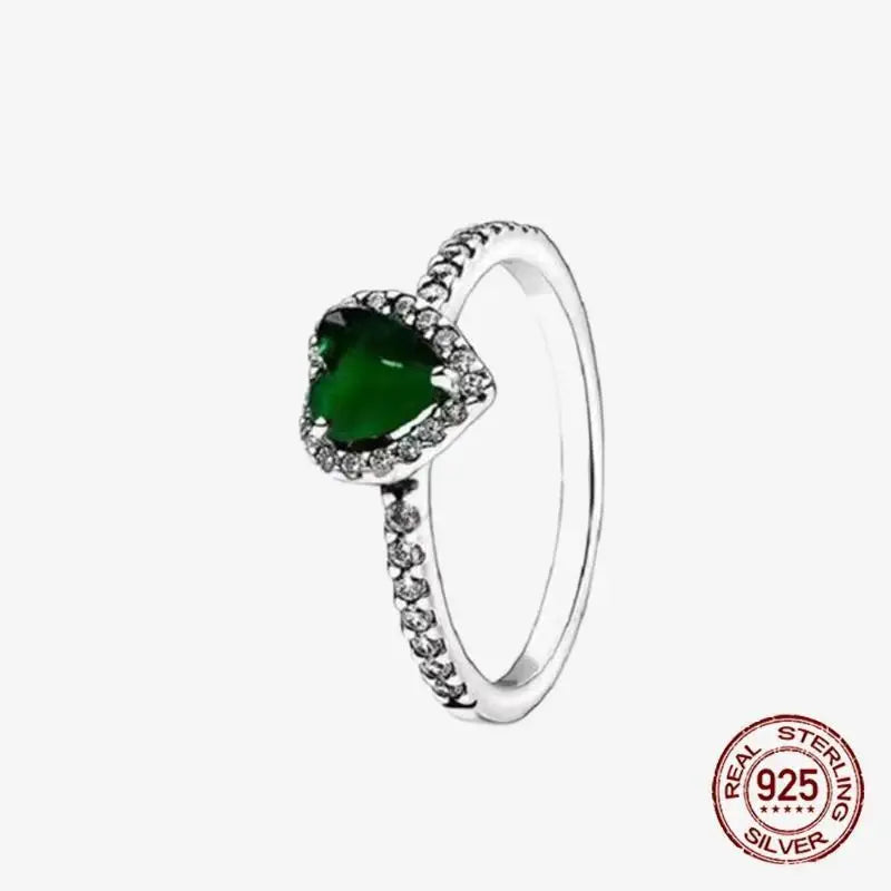 925 Sterling Silver Open Ring Style CZ Paved Heart Butterfly Flower Colorful Gemstone Ring For Women Daily Wear Jewelry Gift
