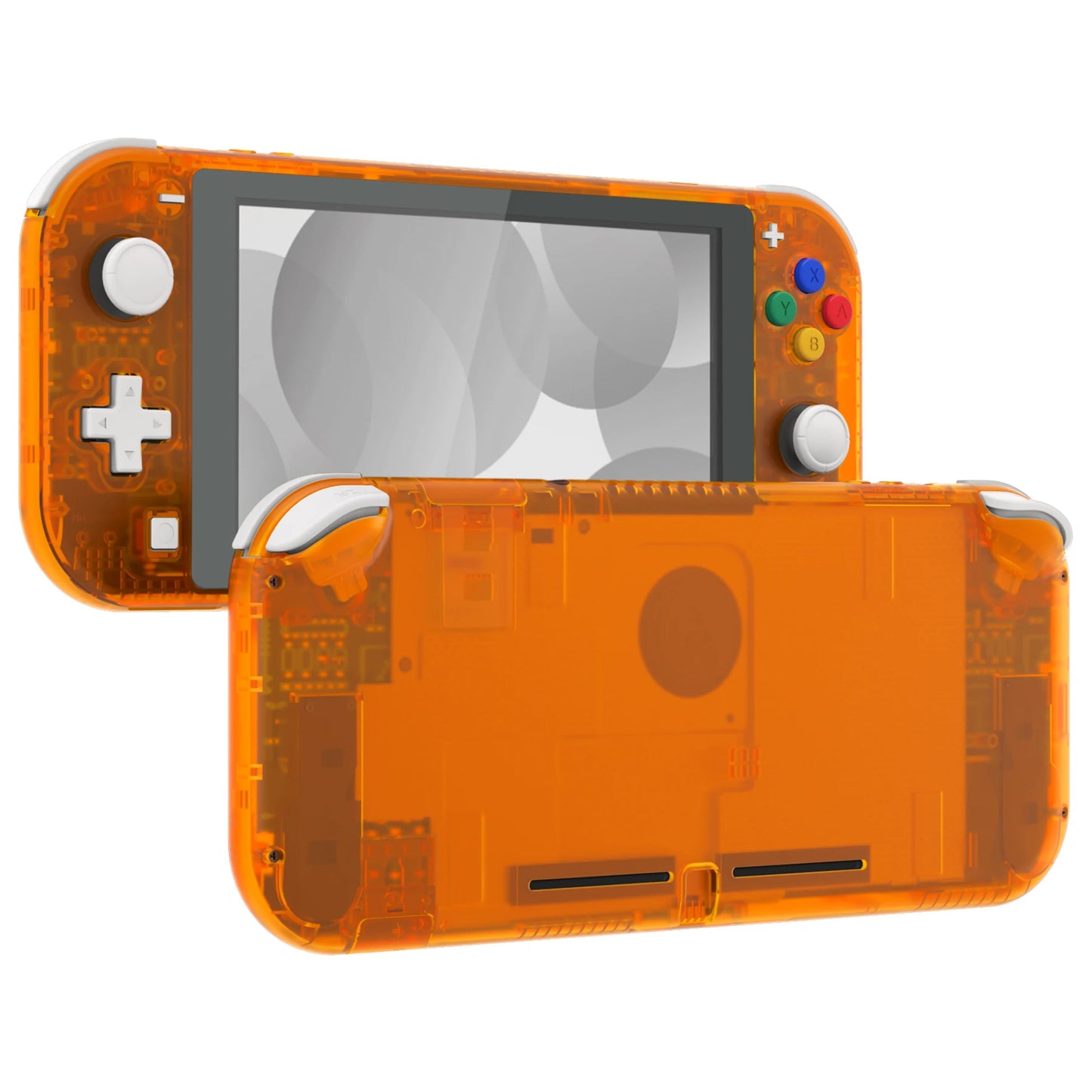 eXtremeRate Replacement Handheld Controller Housing Custom Shell with Screen Protector & ABXY Buttons for Nintendo Switch Lite